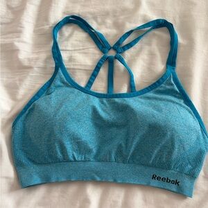 Reebok Teal Strappy Sports Bra